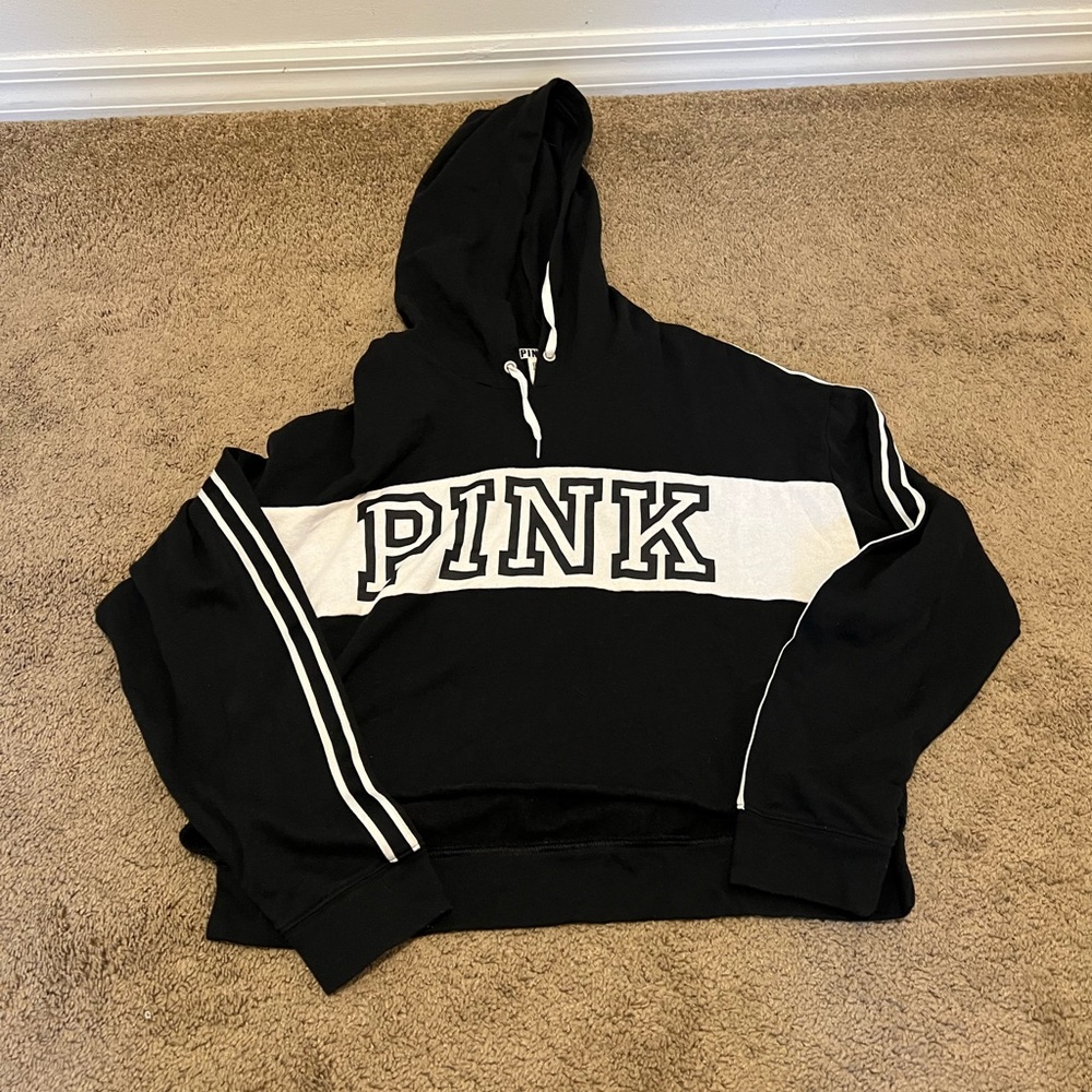 PINK cropped hoodie
